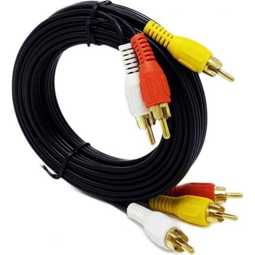 Cable RCA a RCA 1.8m Punta dorada