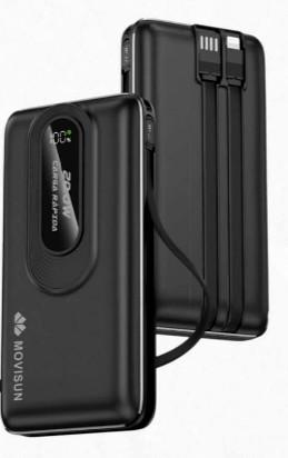 Powerbank 20000mAh carga rapida Movisun P20