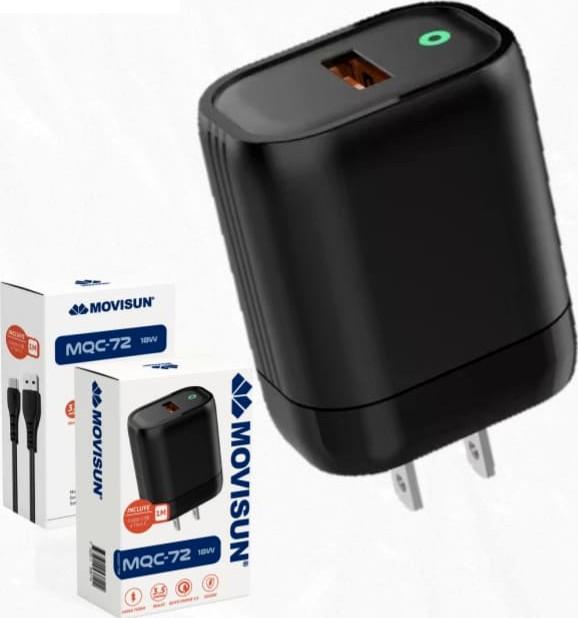 Cargador de celular Movisun MQC-72 18w