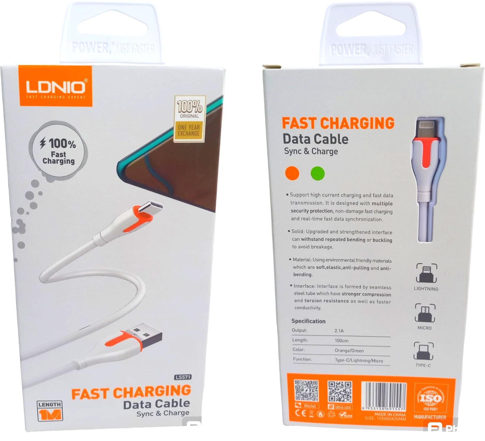 Cable de Iphone Ldnio LS571