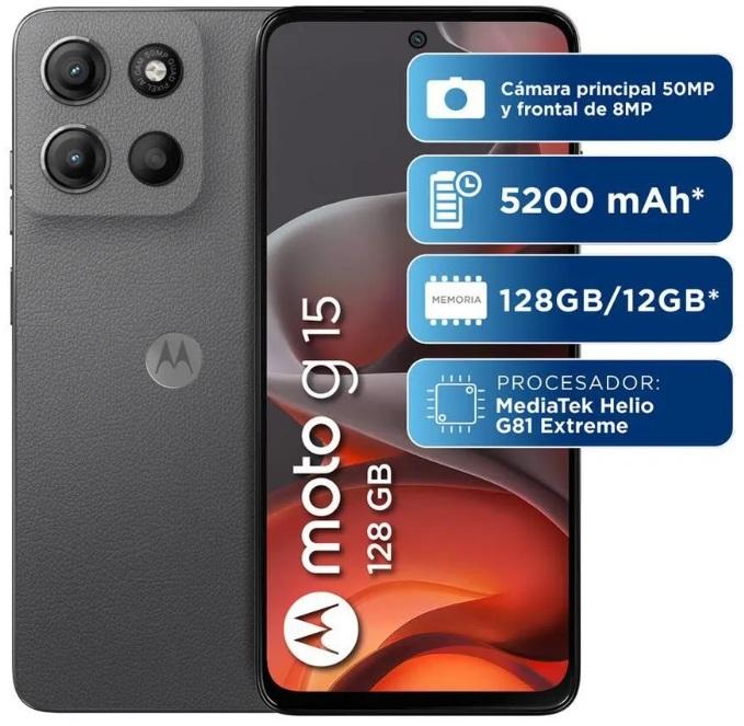 Smartphone Motorola G15 4GB + 128GB