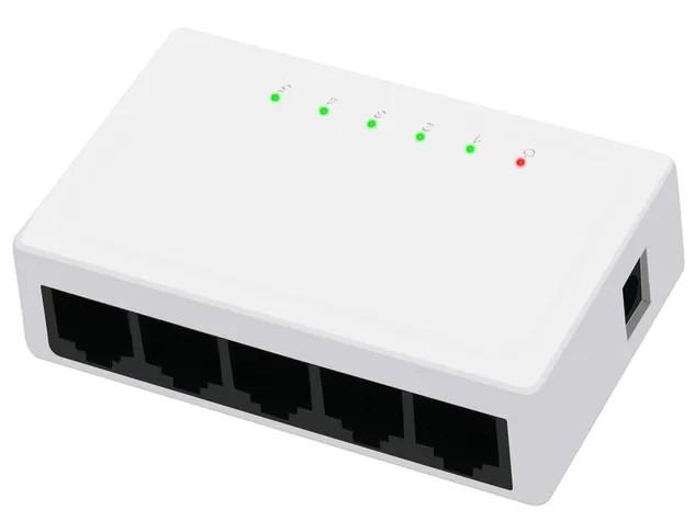Switch Ethernet de 5 Puertos Base 100 JK-D2313