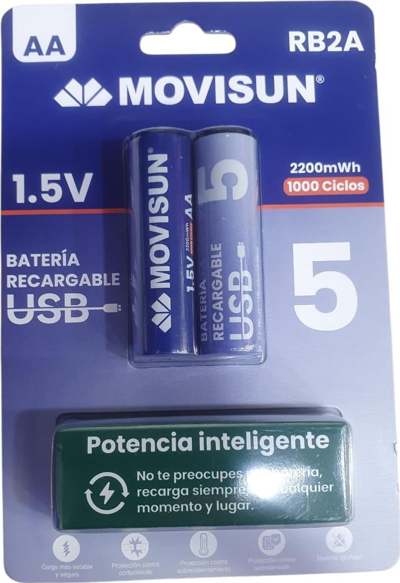 Pila recargable AA Movisun RB2A