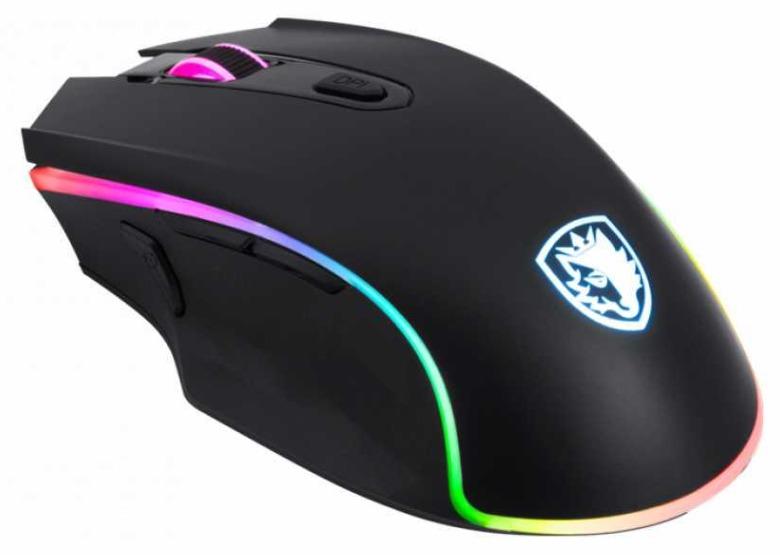 Mouse gamer Sades S17 7 botones programables RGB