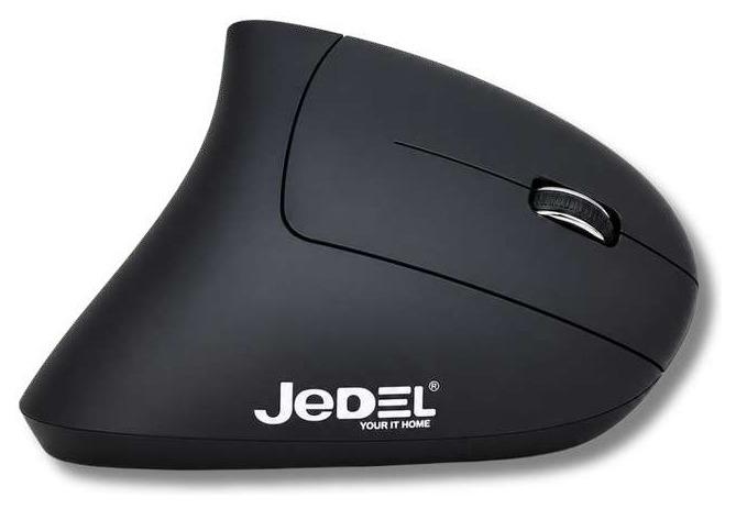 Mouse Vertical Ergonómico Jedel W925T Recargable Bluetooth y 2.4GHz Negro — foto 1 de 2