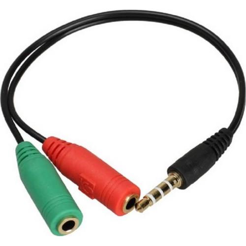 Cable divisor de audio dos hembras un macho