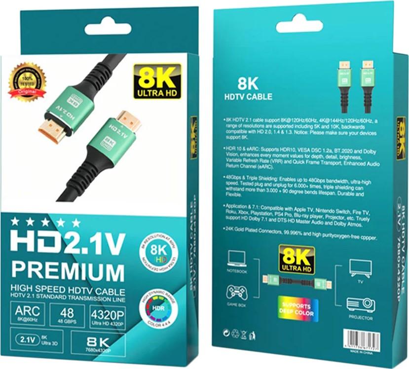 Cable HDMI V2.1 8K 1.5m