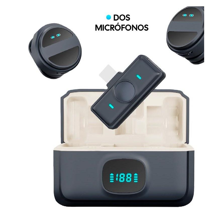 Micrófono de Solapa Inalámbrico Innovall SX21 Doble USB-C