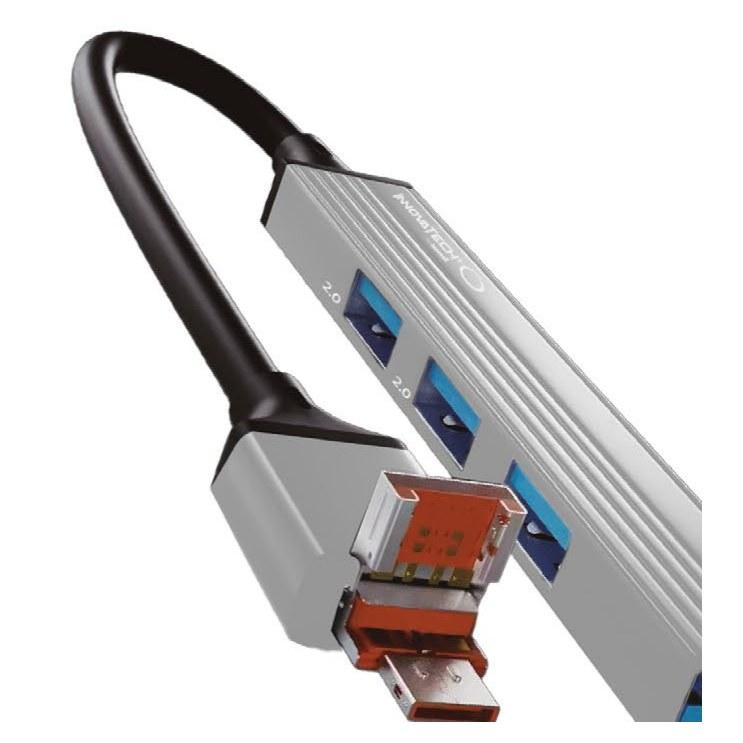 Hub USB 3.0 Dual HUB-63/4IN2 4 Puertos USB-A y Tipo-C